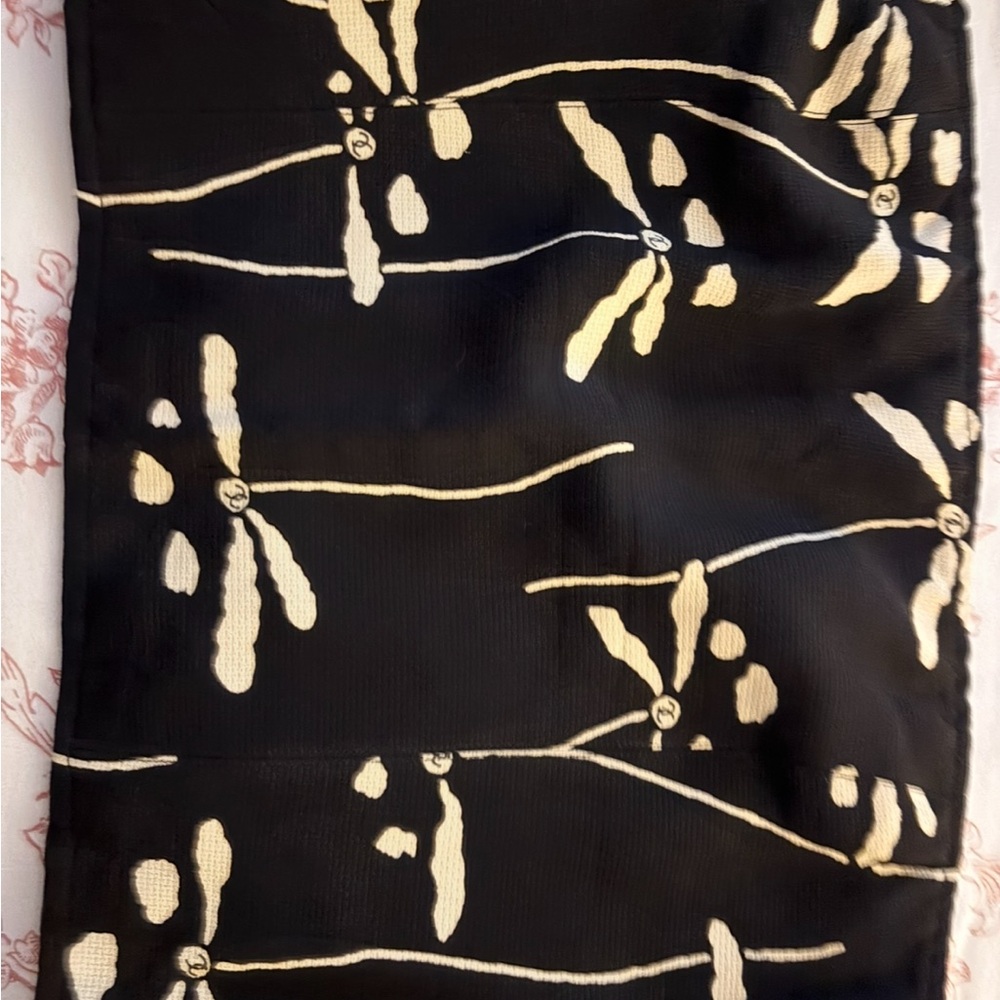 CHANEL Black and Cream Camisole